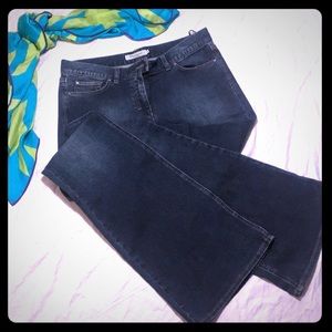 Yves Saint Laurent mid waist tall stretch jeans